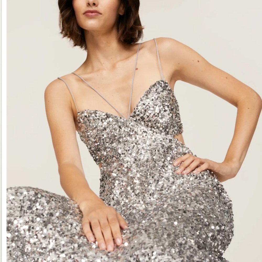 Sachin & Babi Sequin Evening Dress